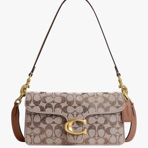 Coach tabby crystal Brown Signature Shoulder Bag